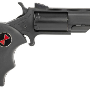 North American Arms BWMCRK Black Widow  22 WMR 5 Shot 2" Matte Black Heavy Vent Rib Barrel, Matte Black Cerakote Stainless Steel Frame, Black Cylinder, Black Finger Grooved Rubber Grip, Exposed Hammer