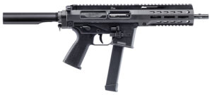 B&T Firearms 500003AB SPC9  9mm Luger 33+1 9.10", Black, Buffer Tube Stock, Polymer Grip (OEM Mag)