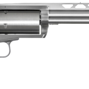 Magnum Research BFR45LC4106 BFR  SAO 45 Colt (LC) or 410 Gauge, 7.50" Vent Rib Barrel, 6rd Cylinder, Brushed Stainless Steel, Black Hogue Rubber Grip