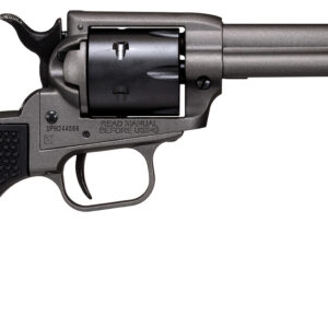 Heritage Mfg SRR22C4 Rough Rider  22 LR 6rd 4.75", Tungsten Gray Frame & Barrel, Black Satin Cylinder, Black Polymer Grips