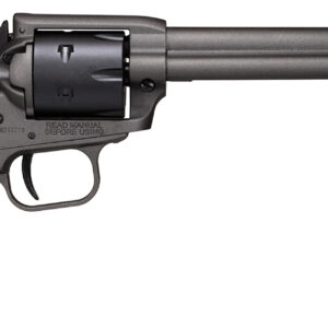 Heritage Mfg SRR22C6 Rough Rider  22 LR 6 Shot, 6.50" Tungsten Gray Cerakote Steel Barrel, Frame, Black Satin Cylinder, Black Polymer Grip, Hammer/Thumb Safety, Exposed Hammer
