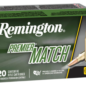 Remington Ammunition 27682 Premier Match 223Rem 52gr Boat Tail Hollow Point 20 Per Box/10 Case