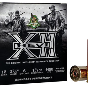HEVI-Shot HS51316 HEVI-XII  12Gauge 2.75" 1 1/8oz Tungsten 6Shot 25 Per Box/10 Case