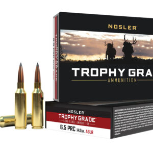 Nosler 61232 Trophy Grade Long-Range 6.5PRC 142gr Nosler Spitzer AccuBond Long Range 20 Per Box/10 Case