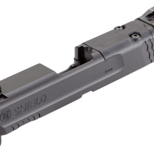 Smith & Wesson 3015613 Slide Assembly Shield Fits S&W Shield/Shield Plus Optic Ready 9mm Luger Black Armornite Stainless Steel 3-Dot White Sights