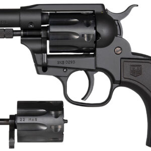 Diamondback DB0600A001 Sidekick  22 LR/22 Mag 9 Shot 3" Black Cerakote Steel Barrel & Cylinder, Zinc Alloy Frame, Black Birdshead Polymer Grip, Hammer Safety, Exposed Hammer