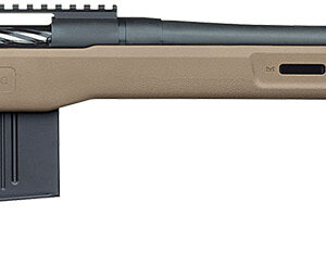 Mossberg 28148 Patriot LR Tactical 6.5 PRC 10+1 22" Matte Blued Threaded Bull Barrel, Matte Blued Picatinny Rail MDT Oryx Tactical M-LOK Flat Dark Earth Synthetic Stock, Right Hand