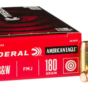 Federal C40180A400 Champion Training 40S&W 180gr Full Metal Jacket 400 Per Box/1 Case *Loose