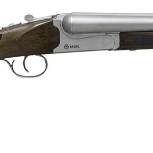 Citadel CITSBS1218NKL Coach  12 Gauge 3" 2rd 18.50" Nickel Barrel/Rec, Fixed Walnut Stock