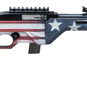 Citadel CIT22LRBUSA Trakr  22 LR 10+1 18" Blued Steel Threaded Barrel & Receiver, American Flag Synthetic Stock