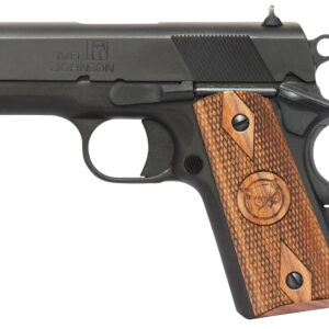 Iver Johnson Arms THRASHER Thrasher  45 ACP 7+1 3.13" Black Bull Barrel, Matte Blued Serrated Steel Slide & Frame w/Beavertail, Walnut Large Diamond Grip