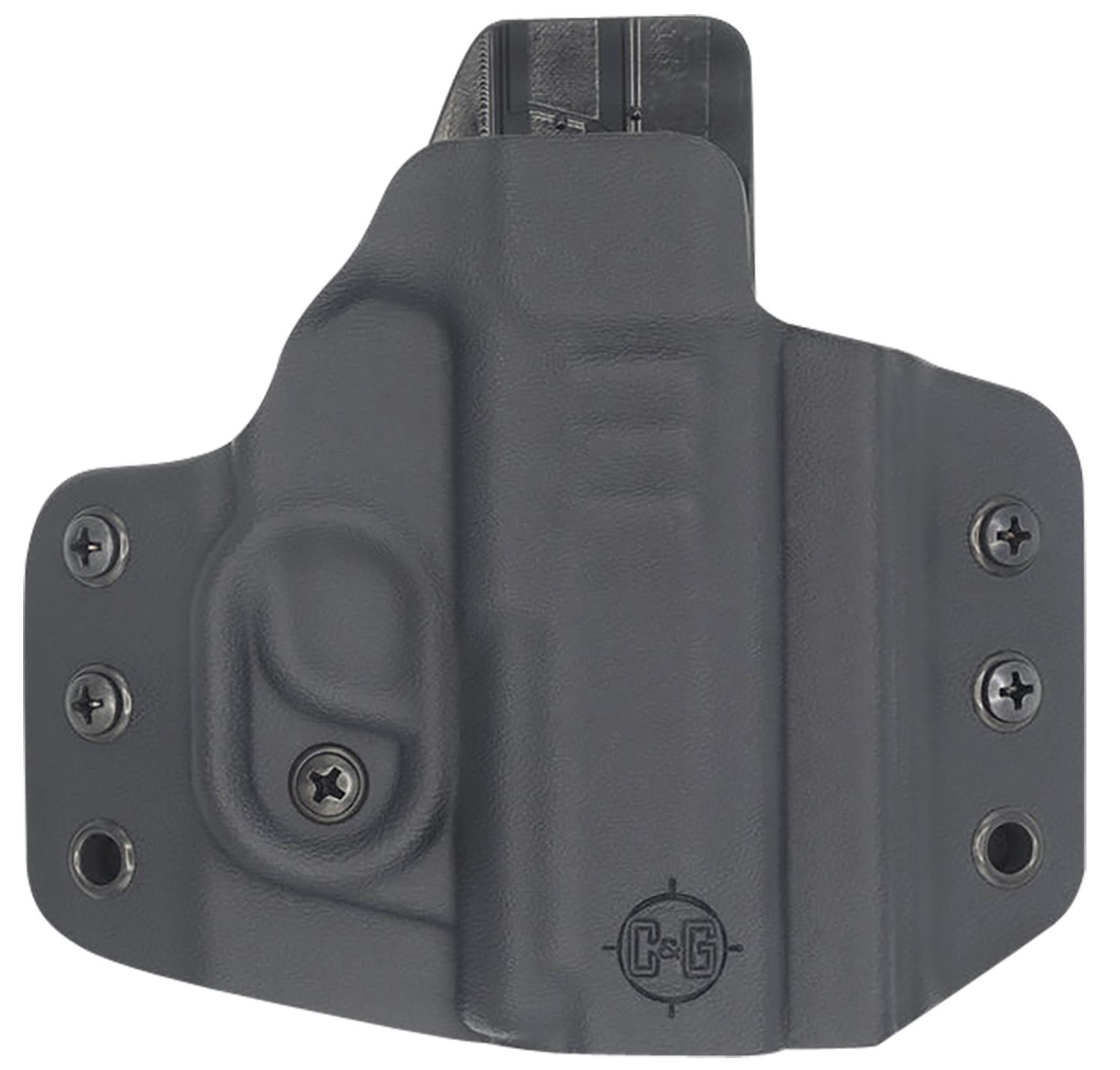C&G Holsters 0256100 Covert OWB Black Kydex Belt Loop Fits Sig P365/P365 XL