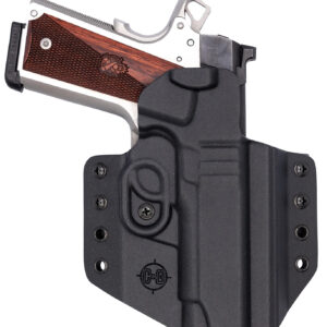 C&G Holsters 1856100 Covert  OWB Black Kydex Belt Loop Fits 1911 4.25"/ Wilson Combat EDC X9 Right Hand