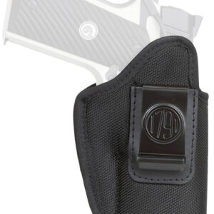 1791 Gunleather PNIWB4BLKL Premium Nylon  IWB Size 04 Black Ballistic Nylon Clip-On Left Hand