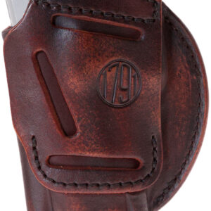 1791 Gunleather 4WH6VTGR 4-Way  IWB/OWB Size 06 Vintage Leather Belt Clip Compatible w/Glock 21/Walther PDP Right Hand