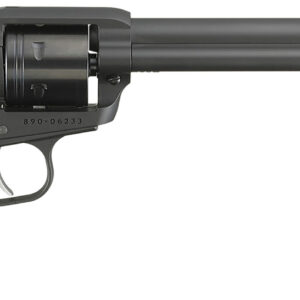 Ruger 2043 Wrangler  22 LR 6 Shot 7.50" Black Cerakote Steel Barrel, Black Cerakote Aluminum Frame, Black Cylinder, Black Checkered Polymer Grip, Transfer Bar Safety, Exposed Hammer