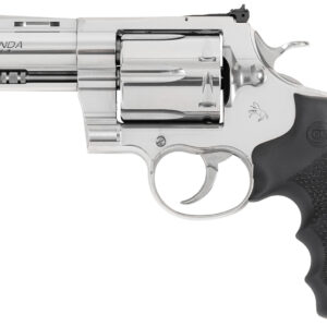 Colt Mfg ANACONDASP4RTS Anaconda  44 Mag 6 Shot 4.25" Stainless Barrel, Cylinder & Frame, Black Hogue Rubber w/Finger Grooves Grip