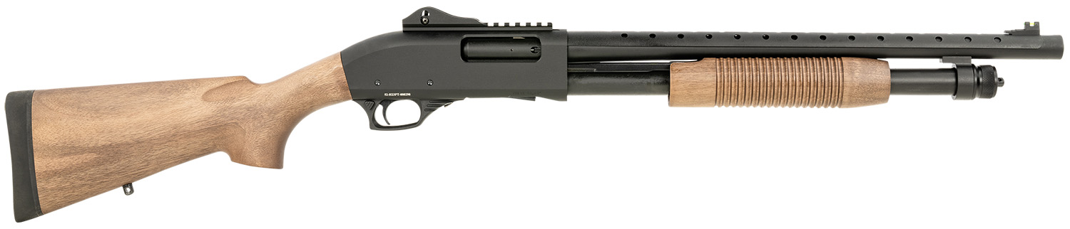 Tokarev USA 21000408 TX3 12 Gauge 18.50" 3" 5+1, Black Metal Finish, Turkish Walnut Stock, Fiber Optic & Ghost Ring Sight (Accepts Mossberg 590 Furniture)