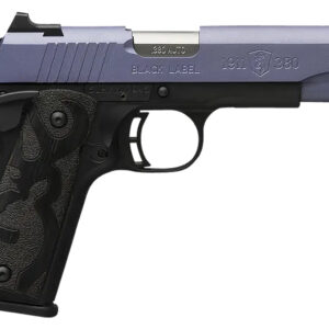 Browning 051985492 1911 Black Label Full Size Frame 380 ACP 8+1 4.25" Matte Stainless Steel Barrel, Crushed Orchid Cerakote Steel Slide, Matte Black Polymer Frame, Black Polymer Grip