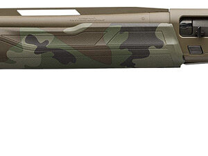 Winchester Repeating Arms 511313291 SX4 Hybrid Hunter 12 Gauge 3.5" Chamber 4+1 2.75" 26", FDE Cerakote Rec/Barrel, Woodland Camo Furniture, Fiber Optic Front Sight Left Hand