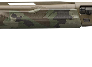 Winchester Repeating Arms 511313292 SX4 Hybrid Hunter 12 Gauge 3.5" Chamber 4+1 2.75" 28", FDE Cerakote Rec/Barrel, Woodland Camo Furniture, Fiber Optic Front Sight Left Hand