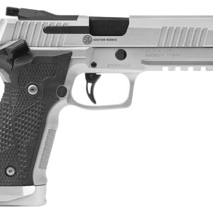 Sig Sauer 226X59STAS P226 XFive STAS Full Size 9mm Luger 20+1 5" Steel Bull Barrel, Stainless Optic Ready/Serrated Steel Slide w/Picatinny Rail & Beavertail Frame, Black Piranha G10 Grips Right Hand