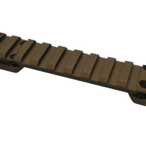 Talley PL0SB735 Picatinny Rail  Smoked Bronze Cerakote 0.425" Front/0.500" Rear Fits X-Bolt Long Action 0 MOA