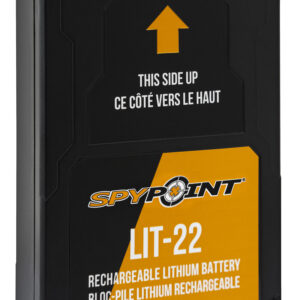 Spypoint 05549 LIT-22 Rechargeable Lithium Battery Pack  Black 7.4 Volts