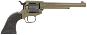 Heritage Mfg RR22T6 Rough Rider  22 LR 6 Shot 5.50" OD Green Cerakote Barrel, OD Green Cerakote w/Black Accents Frame, Black Cerakote Cylinder, Black Star Polymer Grips