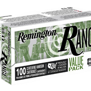 Remington Ammunition R23979 Range Value Pack 9mmLuger 115gr Full Metal Jacket 100 Per Box/5 Case