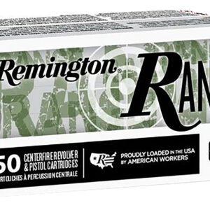 Remington Ammunition R27781 Range  40S&W 180gr Full Metal Jacket 50 Per Box/20 Case