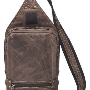 Gun Tote'n Mamas/Kingport GTMCZY108 Sling Backpack  Brown Leather Includes Standard Holster