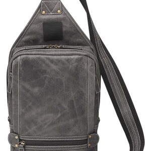 Gun Tote'n Mamas/Kingport GTMCZY108GREY Sling Backpack  Gray Leather Includes Standard Holster