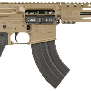 Diamondback DB1915O061 DB15  7.62x39mm 28+1 10", FDE, Carbon Lower, 9" M-LOK Handguard, Black Padded Buffer Tube/Magpul Grip
