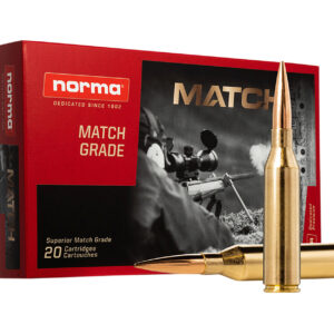 Norma Ammunition 20174602 Dedicated Precision Golden Target Match 300NormaMag 230gr Hollow Point Boat Tail 20 Per Box/10 Case