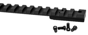 Warne V48420MOA Vapor Picatinny Rail Black Anodized Aluminum Ruger American Short Action, 20 MOA