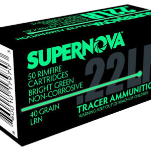 Supernova PMSN22LRG Green Tracer Non-Corrosive 22LR 40gr Lead Round Nose 50 Per Box/100 Case