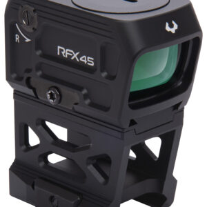 Viridian 9810060 RFX45  Black Anodized 1 x 24 mm x 15.5 mm 5 MOA Green Dot ACRO/Picatinny High 1/3 Cowitness Mount