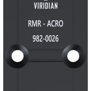 Viridian 9820026 RFX45 RMR Mounting Adapter  Black Anodized