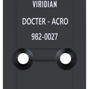Viridian 9820027 RFX45 Docter Mounting Adapter  Black Anodized