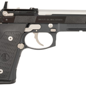 Langdon Tactical Tech LTT92ETJNRR Beretta 92 Elite  9mm Luger 18+1 4.70" Stainless Steel Barrel, Black Optic Cut/Serrated Steel Slide, Black Cerakote Frame w/Picatinny Rail, Black VZ G10 Grip