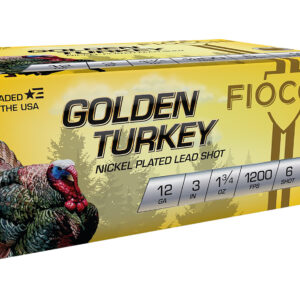 Fiocchi 123TRKC6 Golden Turkey  12Gauge 3" 1 3/4oz 6Shot 10 Per Box/10 Case