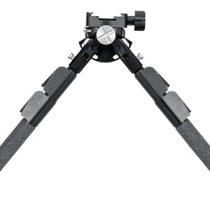 Mdt Sporting Goods Inc 106293BLK CKYE-POD Gen 2 Double Pull, Black Aluminum, 9"-18.50", 360 Degrees Pan, Spiked Feet, Integrated Barricade Stop, Fits ARCA/Picatinny/RRS Dovetail Rails