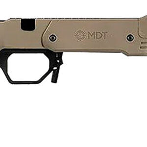 Mdt Sporting Goods Inc 104690FDE XRS Chassis FDE Aluminum Core with Polymer Panels, Adj. Cheekrest, M-LOK Forend, Interchangeable Grips, AICS Mag Compatible, Fits Short Action Howa 1500