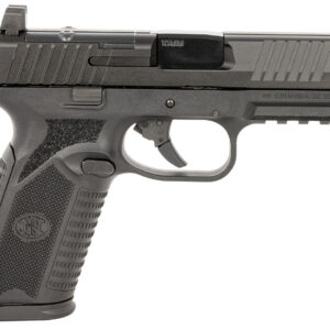 FN 66101381 510 MRD Full Size 10mm Auto 10+1, 4.10" Black Target Crown Steel Barrel, Black PVD Optic Cut/Serrated Steel Slide & Polymer Frame w/Picatinny Rail, Ambidextrous