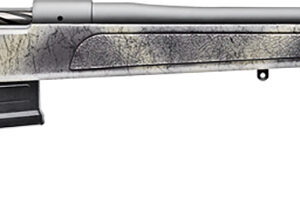 Bergara Rifles B14LM3613 B-14 Wilderness HMR 7mm PRC 5+1 24" Threaded, Sniper Gray Cerakote Barrel/Rec, Adj. SoftTouch Woodland Camo Stock with Mini-Chassis, Omni Muzzle Brake