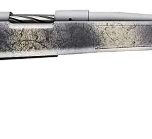 Bergara Rifles B14LM5113 B-14 Wilderness Ridge 7mm PRC 3+1 22" Threaded, Sniper Gray Cerakote Barrel/Rec, SoftTouch Woodland Camo Synthetic Stock, Omni Muzzle Brake