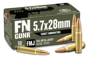 FN 10700032 GUNR 5.7x28mm 40gr Full Metal Jacket 50 Per Box/10 Case