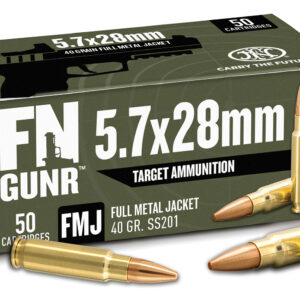 FN 10700032 GUNR  5.7x28mm 40gr Full Metal Jacket 50 Per Box/10 Case