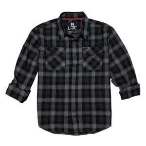Hornady Gear 32215 Flannel Shirt  2XL Olive/Black/Gray,  Cotton/Polyester, Relaxed Fit Button Up